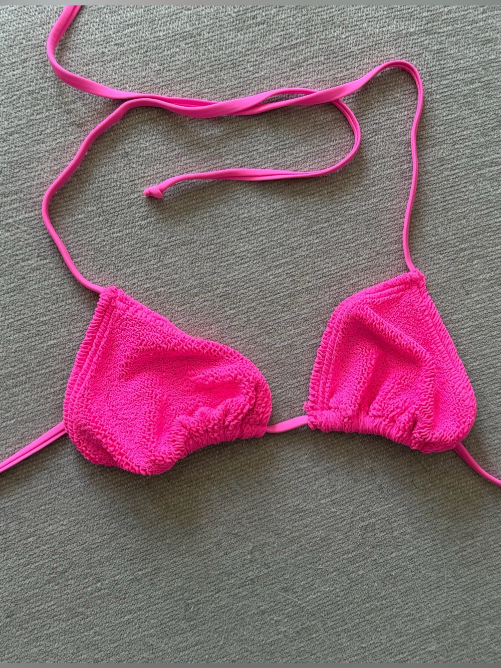 Hot Pink Triangle Bikini Top Love & Bikinis